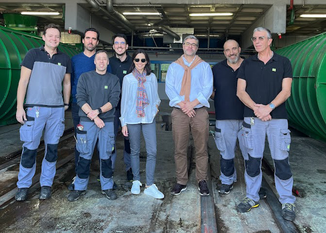 Envac Team in Lisbon, Portugal at the waste collection terminal for Expo Park