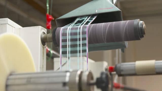 Precision air conveyance system collecting trim and matrix