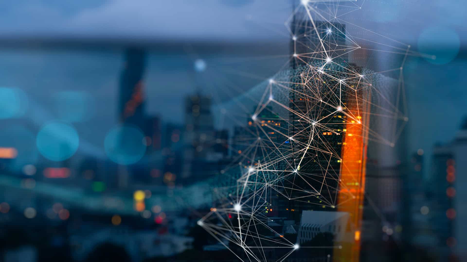 Wireless network and Connection technology concept with Abstract
