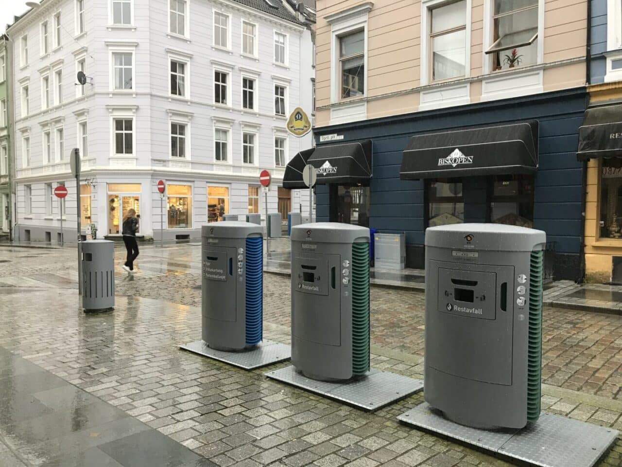 Automatic waste handling inlets in Bergen, Norway