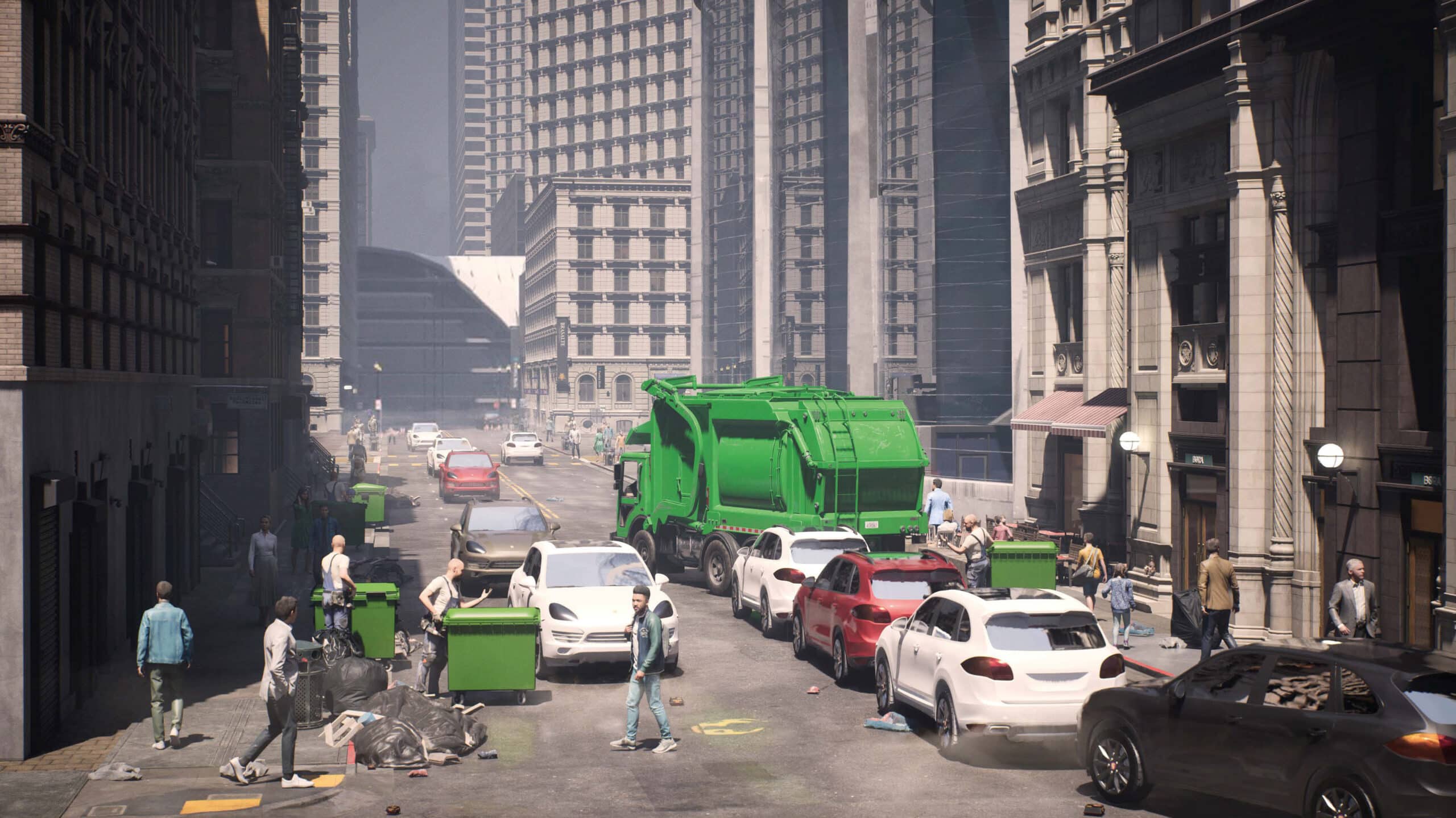 Comparison: Street without Envac System