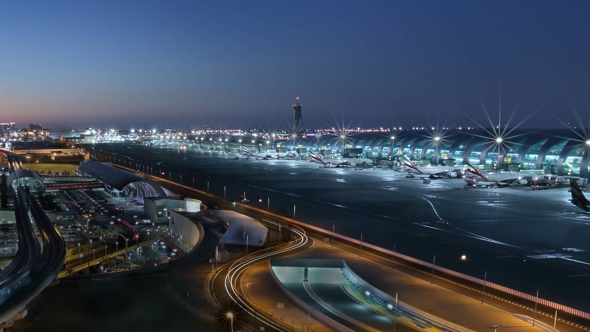 airport by night