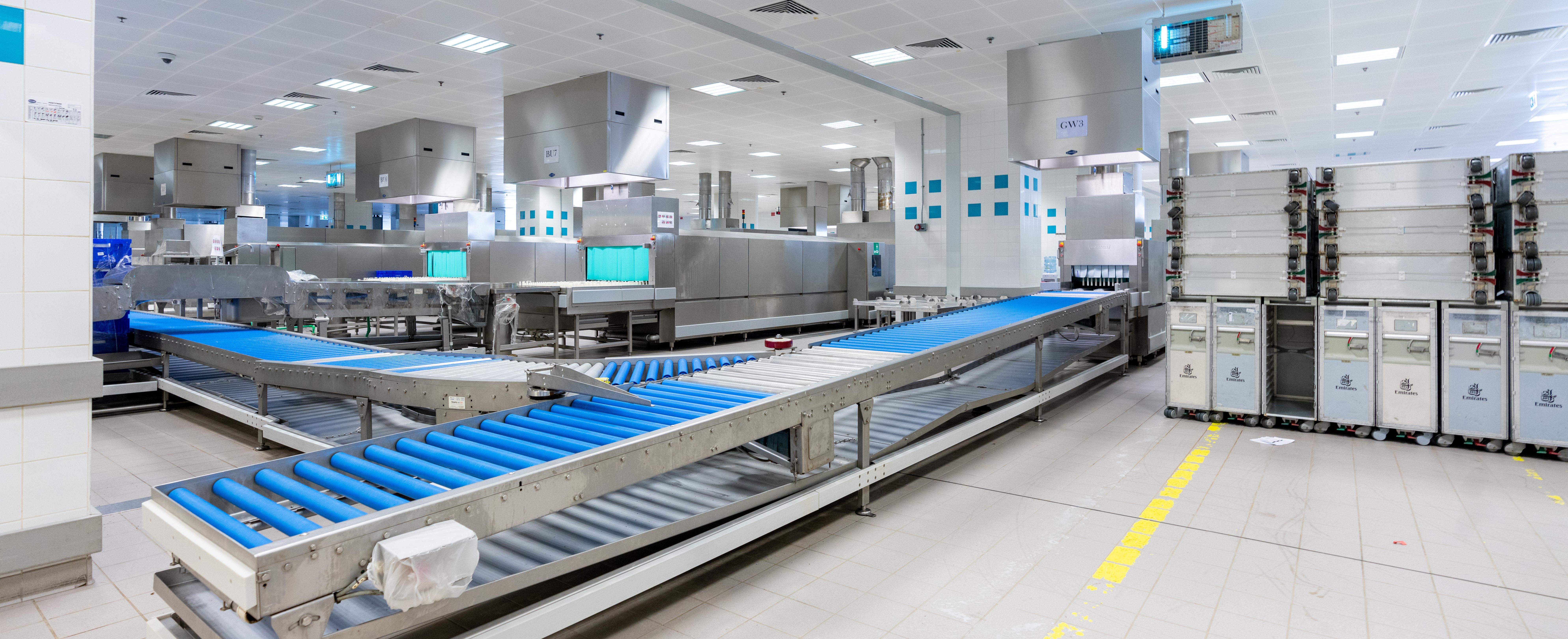 Emirates Flight Kitchen in Dubai with a pneumatic waste handling system