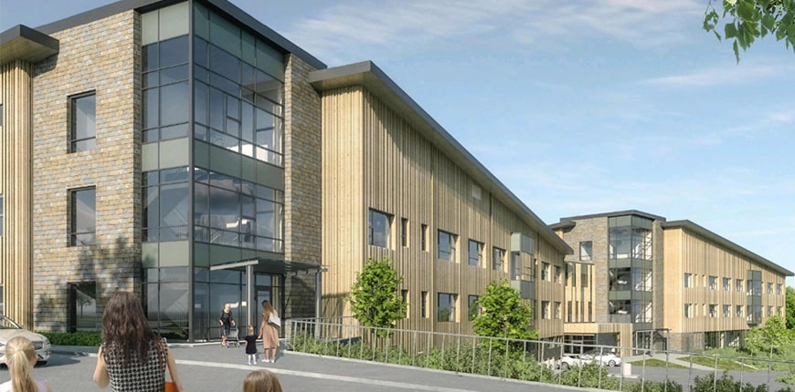 Rendering of Västerhöjden Care Home in Hofors, image courtesy of JSB.