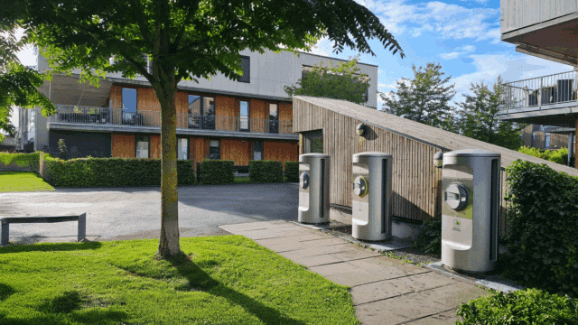 Solid Waste Collection point in a city