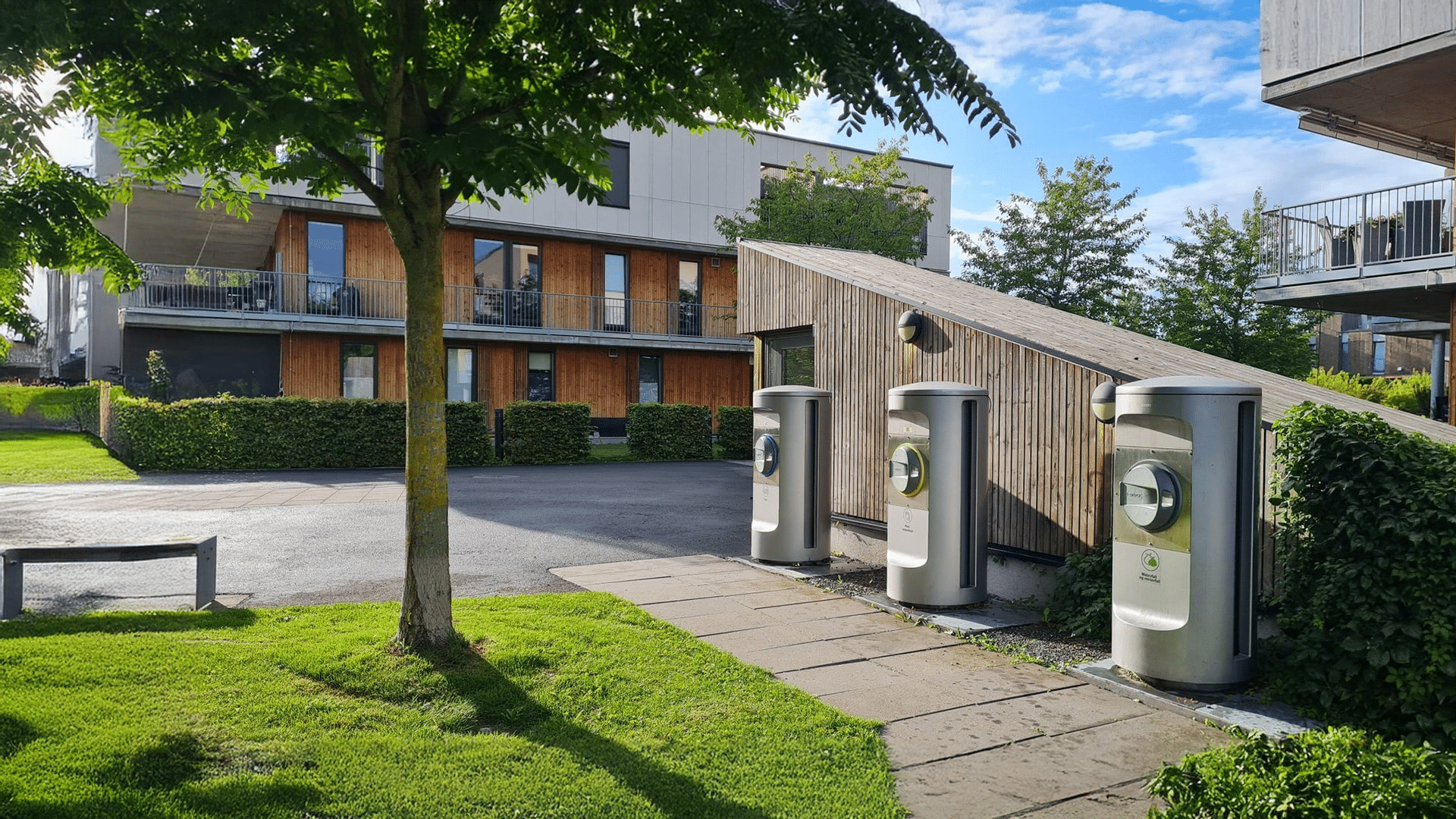 Solid Waste Collection point in a city