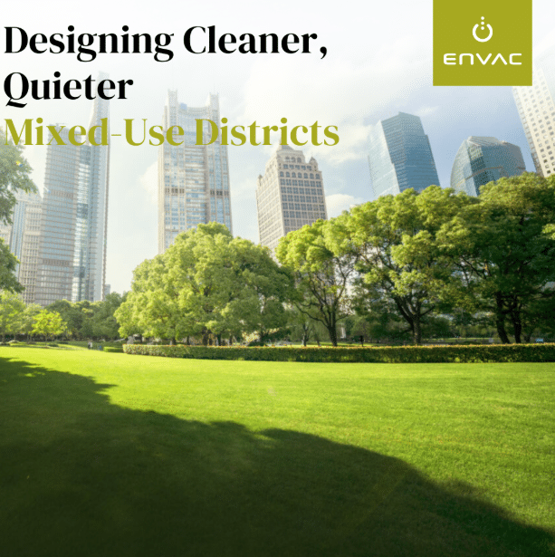 Designing Cleaner, Quieter Mixed-Use Districts With Underground Waste Systems